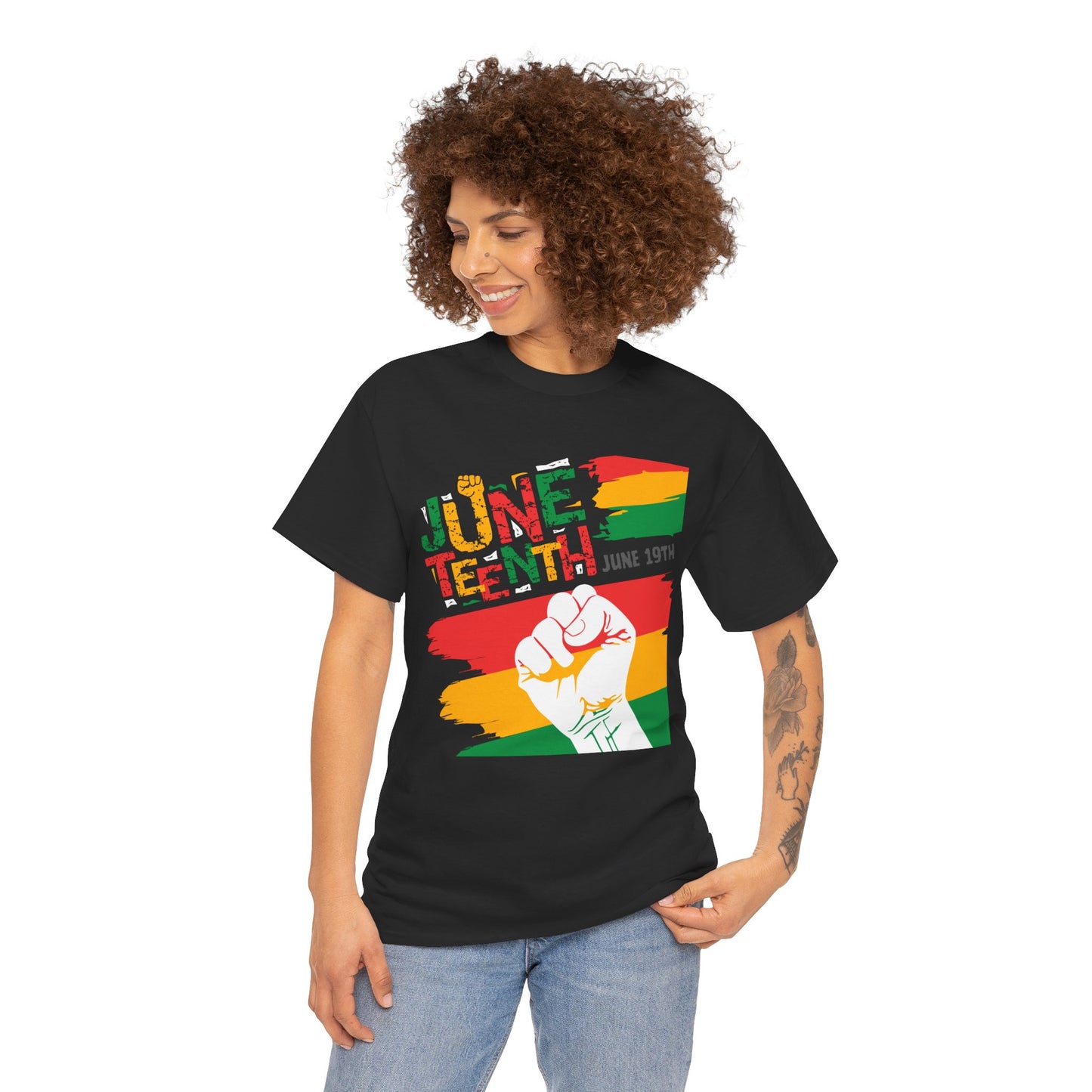 Juneteenth Celebration Unisex Heavy Cotton Tee - Freedom & Culture Tee