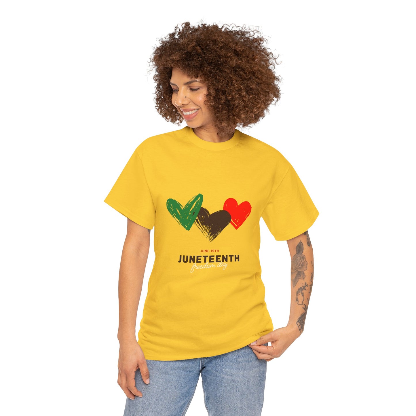 Juneteenth Unisex T-Shirt-Hearts