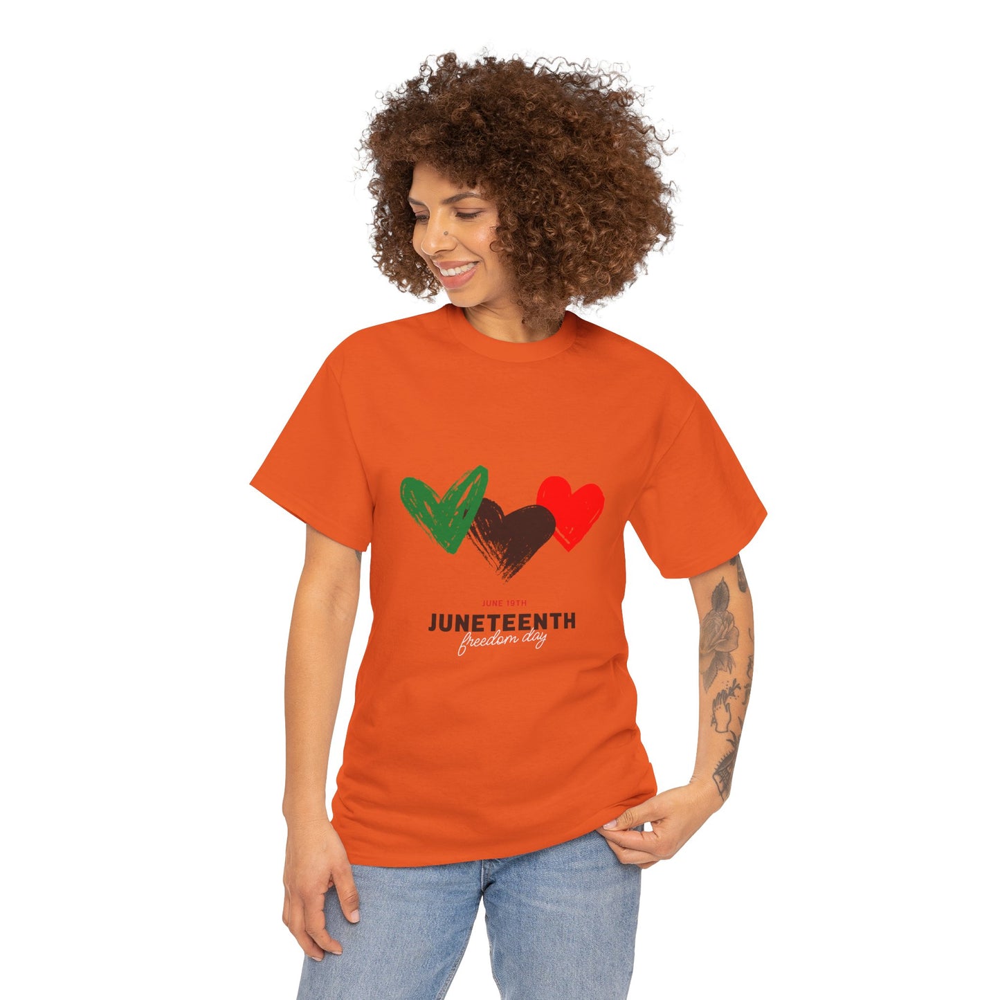 Juneteenth Unisex T-Shirt-Hearts