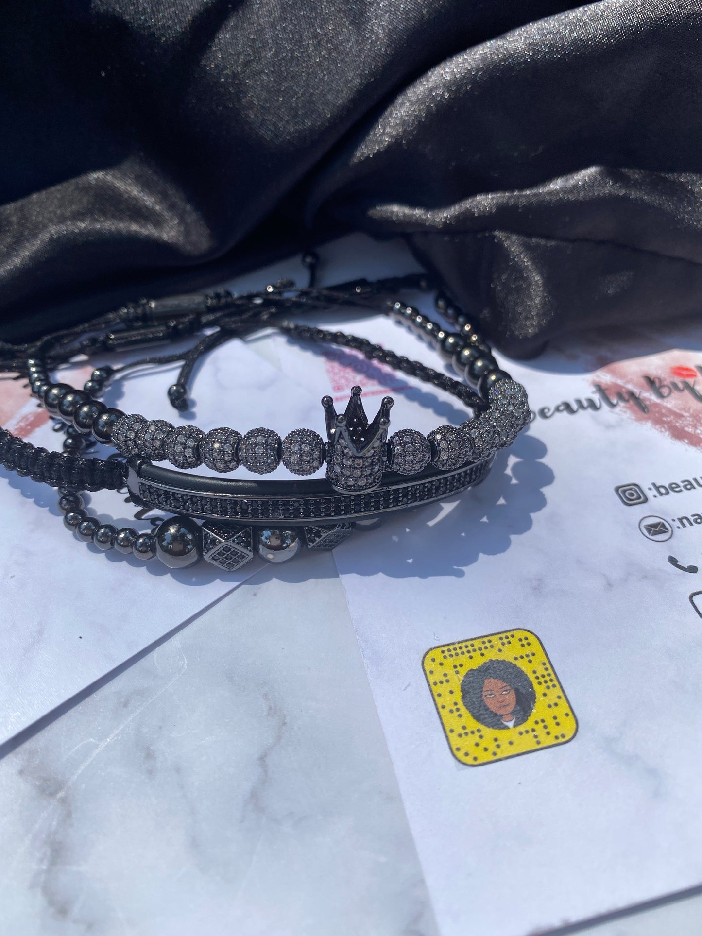 My King 3PC Bracelet Set Beauty By Natasha Shonta LLC