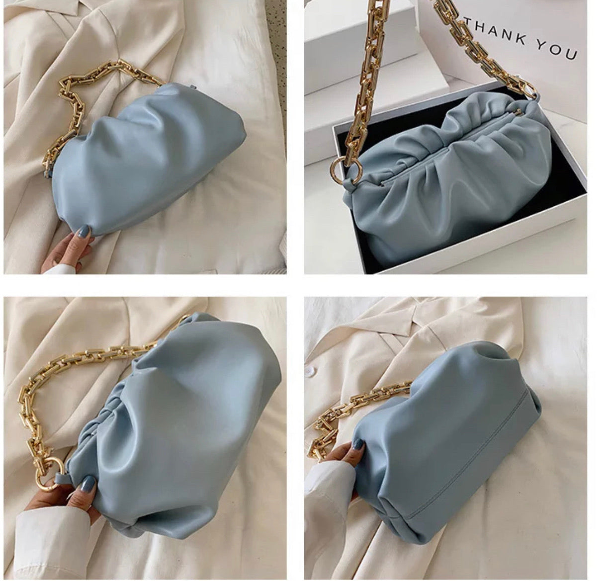 Soft Thick Chain Purse Beauty By Natasha Shonta LLC