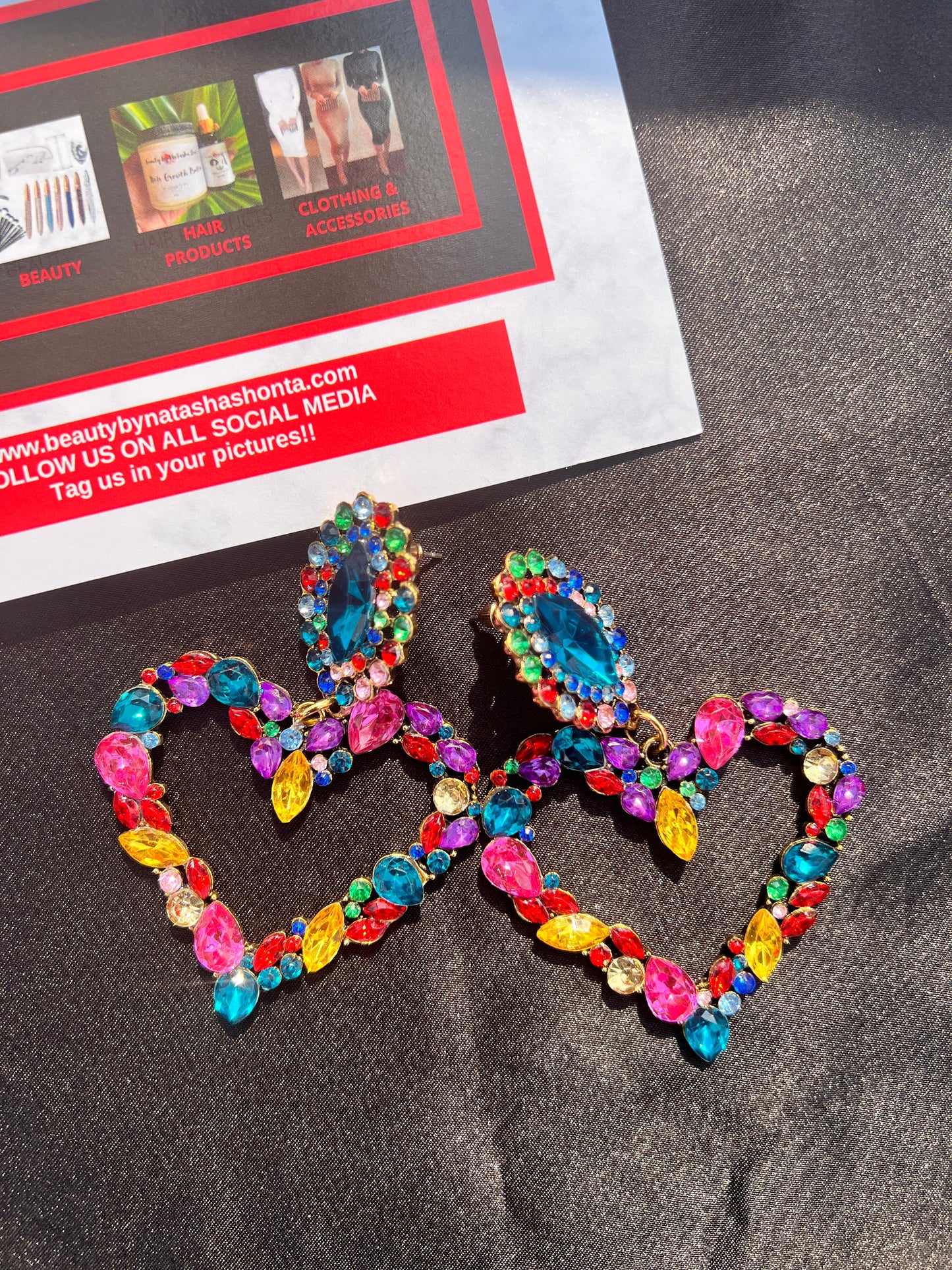 My Heart Earrings Beauty By Natasha Shonta LLC