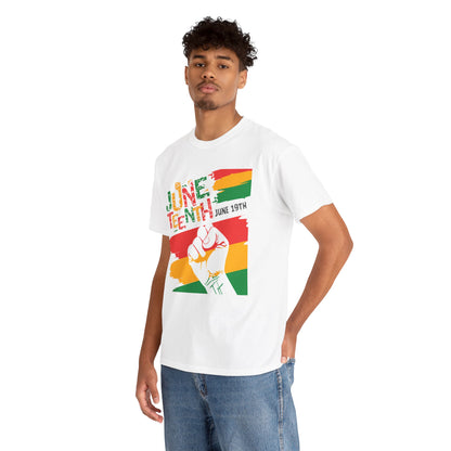 Juneteenth Celebration Unisex Heavy Cotton Tee - Freedom & Culture Tee