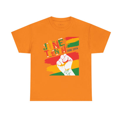 Juneteenth Celebration Unisex Heavy Cotton Tee - Freedom & Culture Tee