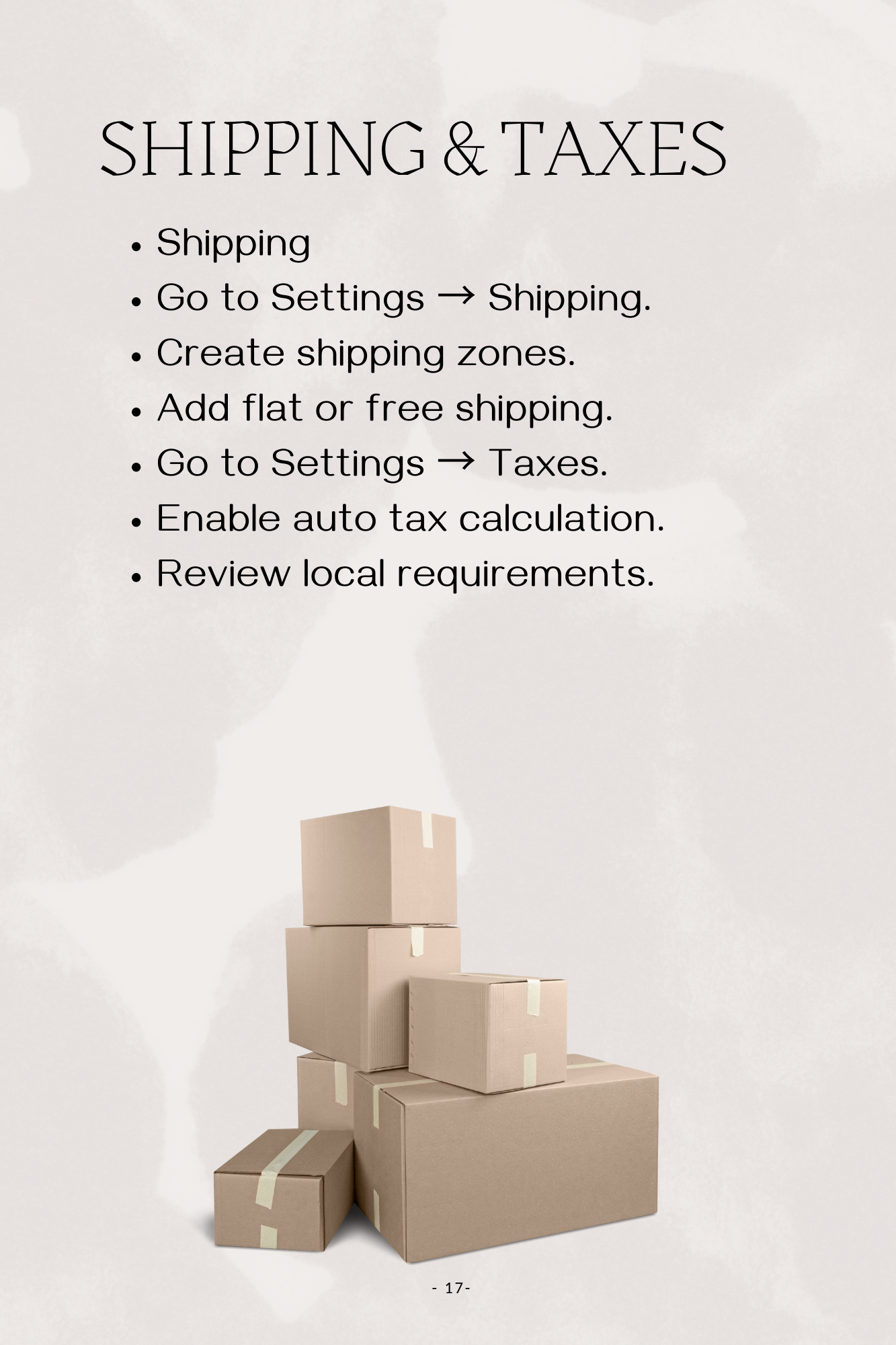 How to Setup a Shopify Store book + Checklist