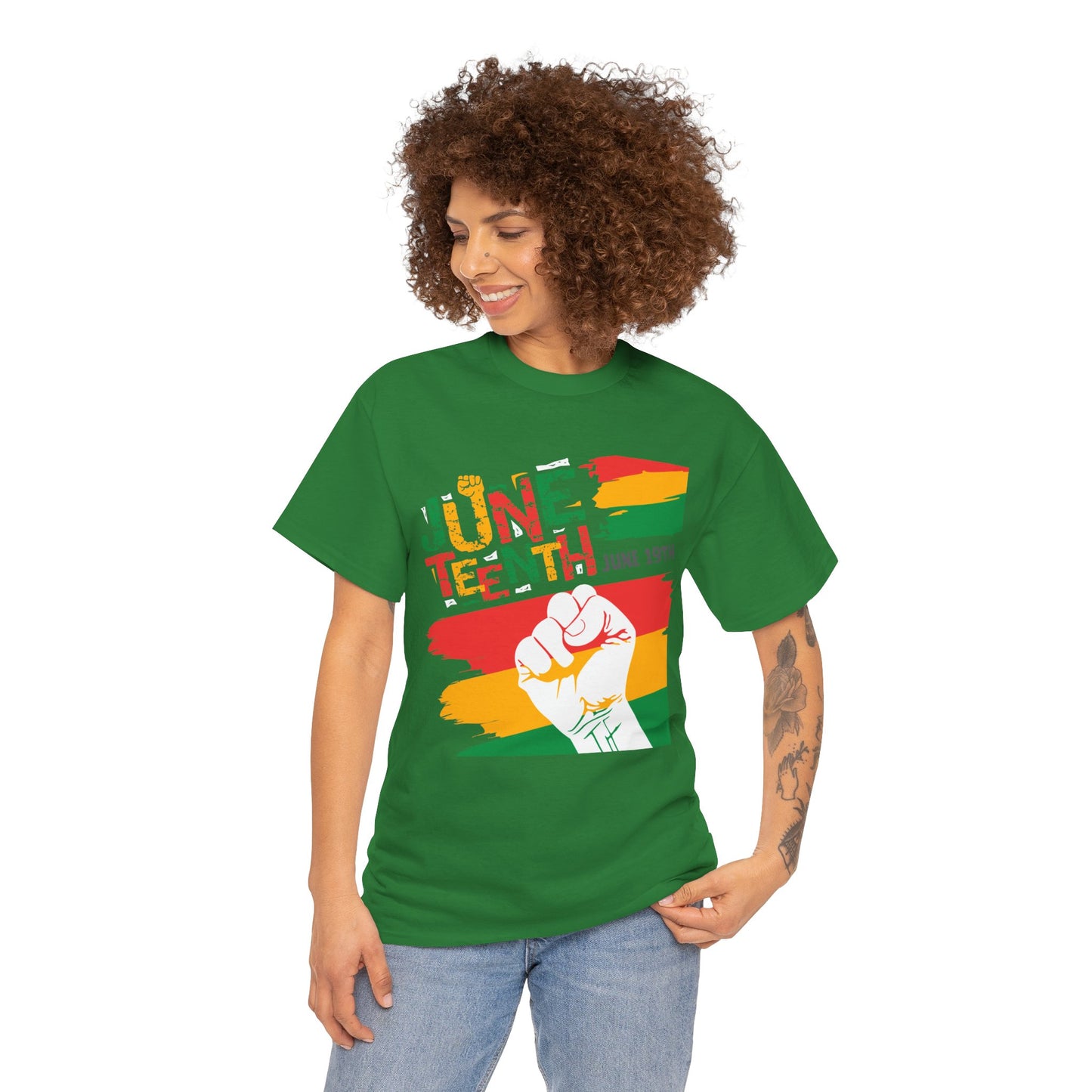 Juneteenth Celebration Unisex Heavy Cotton Tee - Freedom & Culture Tee