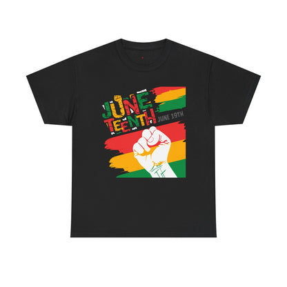 Juneteenth Celebration Unisex Heavy Cotton Tee - Freedom & Culture Tee