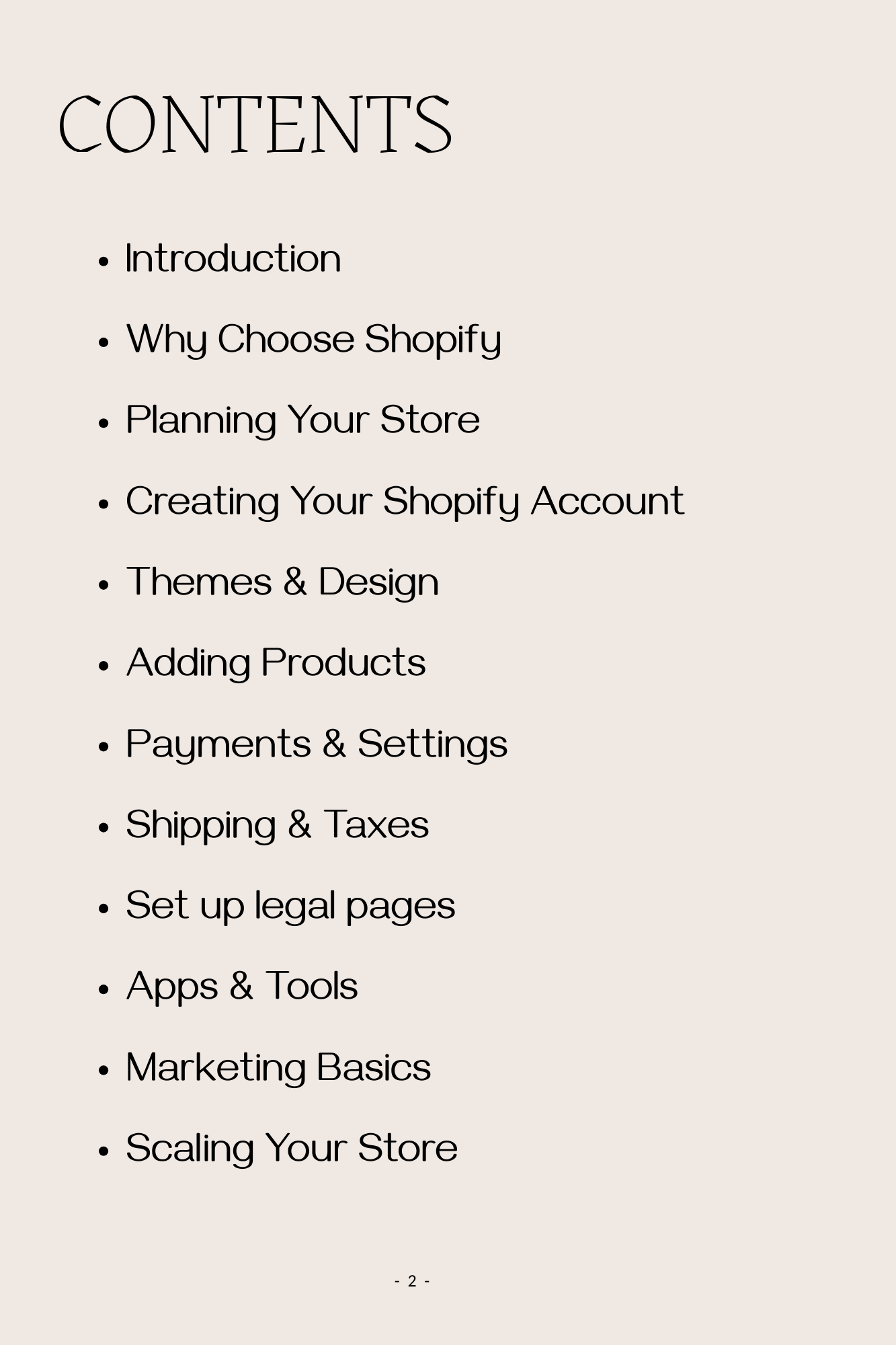 How to Setup a Shopify Store book + Checklist