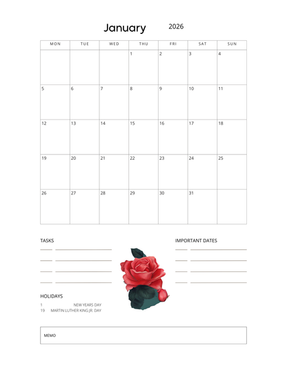 Curly Girl Budget Planner 2026