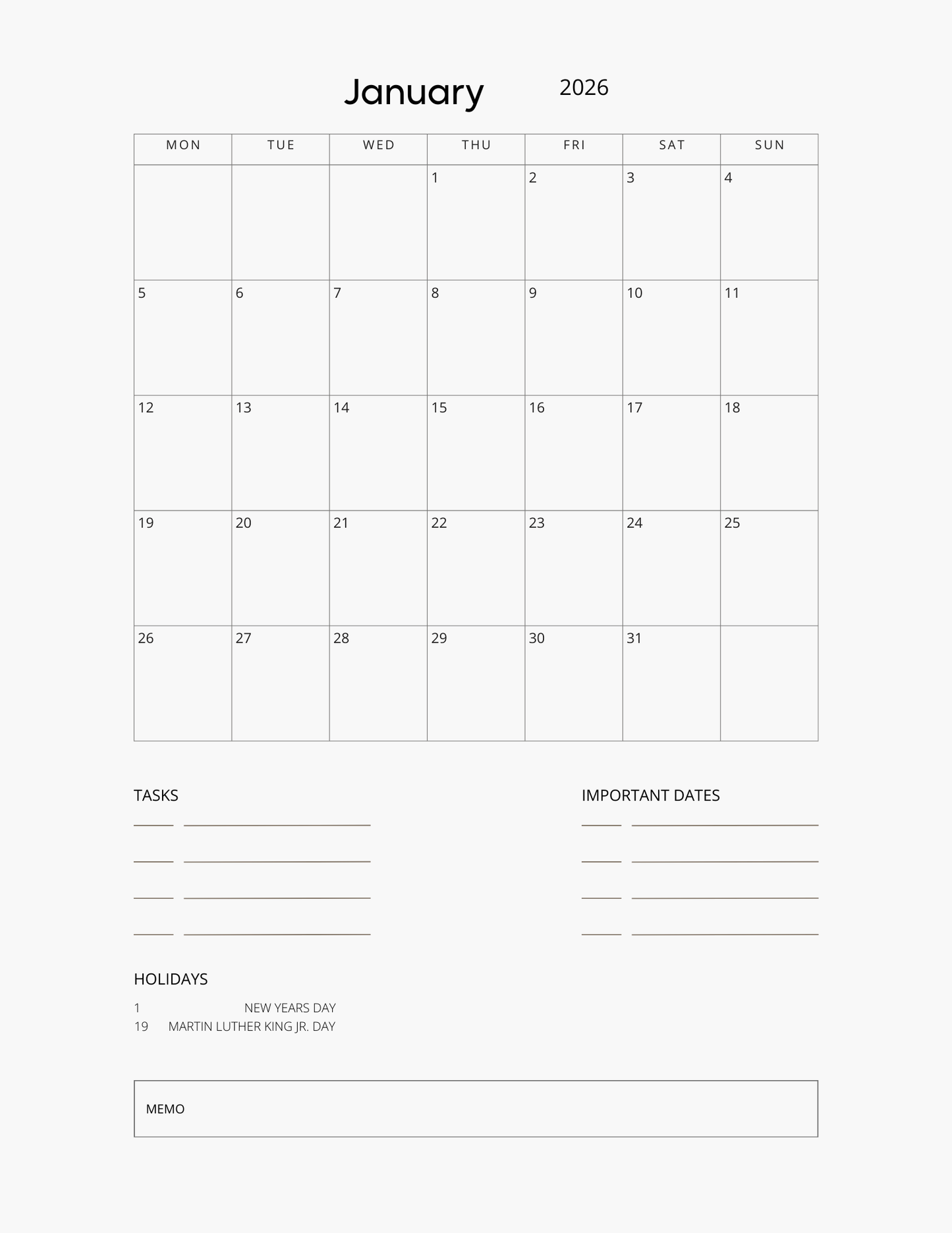 Budget Planner 2026
