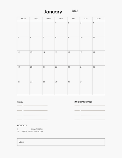 Budget Planner 2026