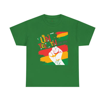 Juneteenth Celebration Unisex Heavy Cotton Tee - Freedom & Culture Tee