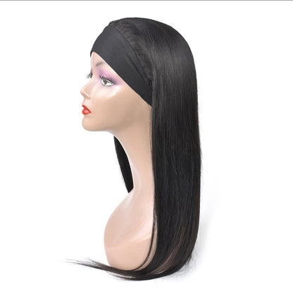 Straight Hair Headband Wig