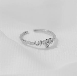 Zodiac Adjustable Rings