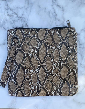 Snakeskin Clutch