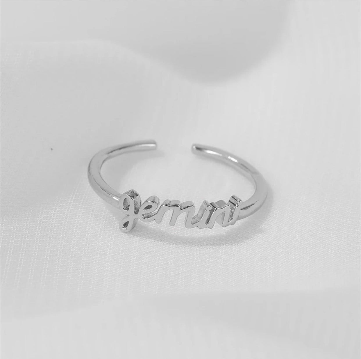 Zodiac Adjustable Rings